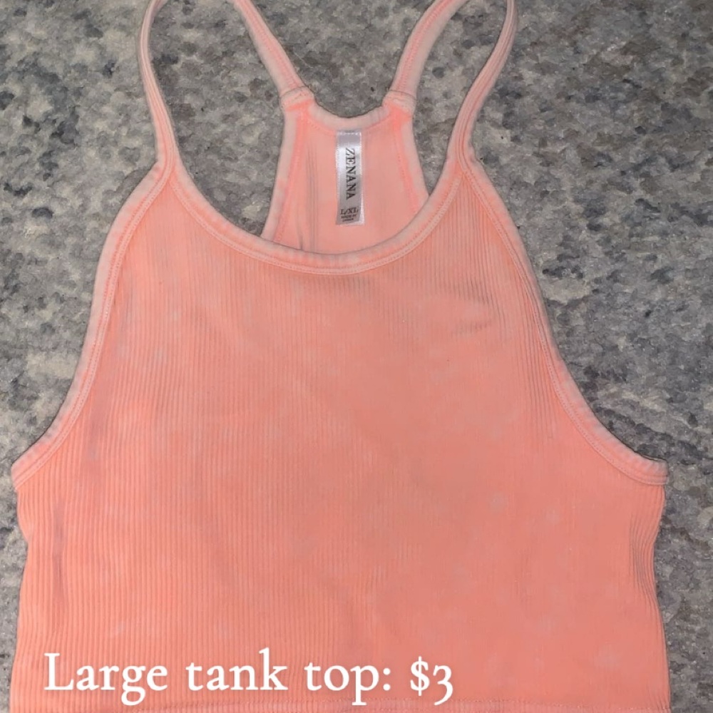 Zara Women's Peach Tank Top
